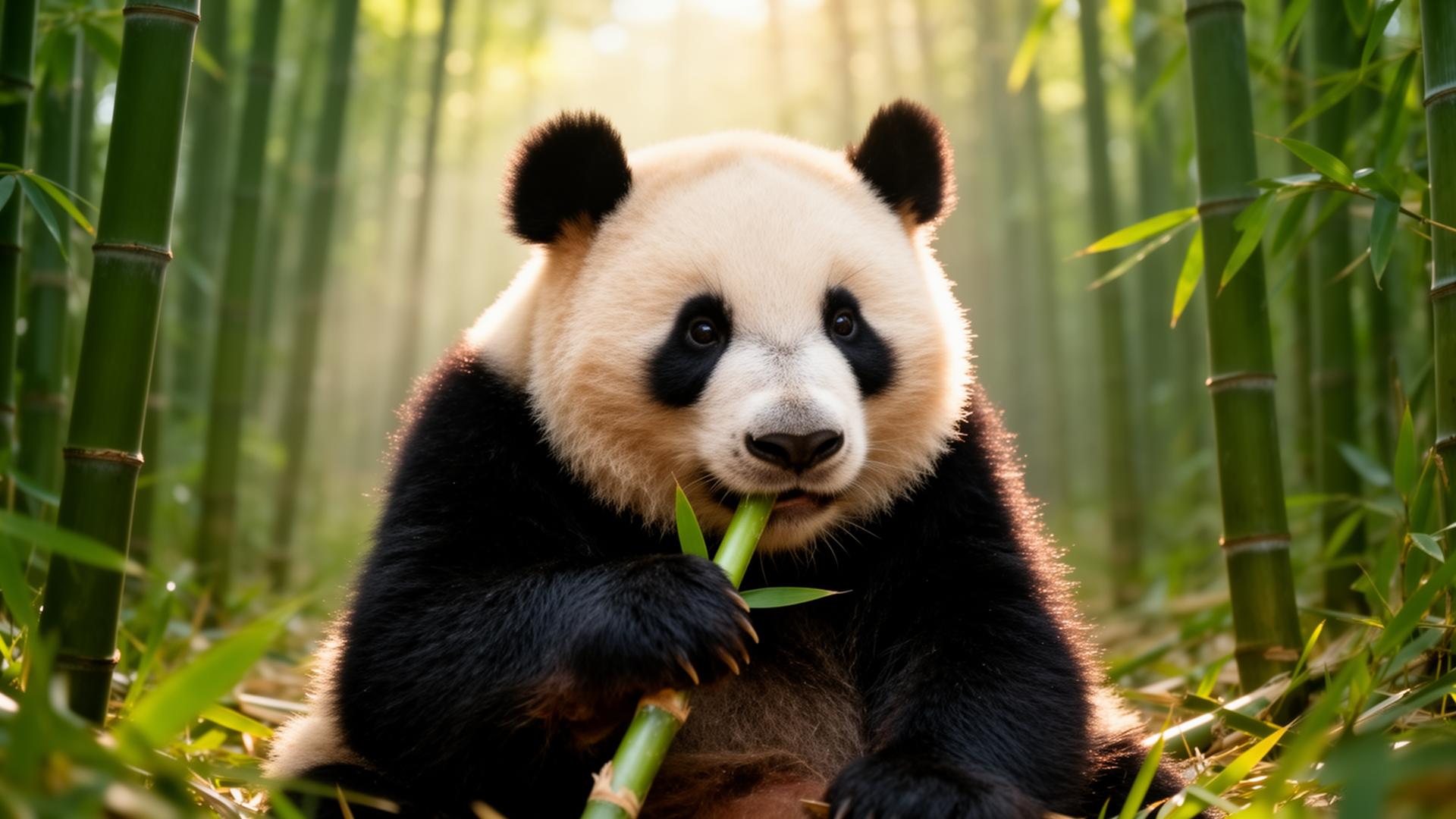 Panda dans la nature